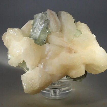 Stilbite with Apophyllite Cluster   ~80mm