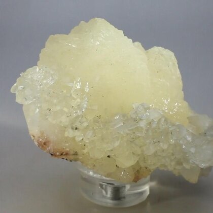 Stilbite with Quartz Cluster ~73mm