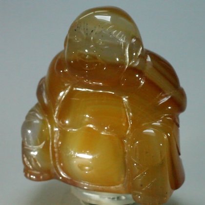 Superior Carnelian Carved Sitting Buddha Statue ~54mm