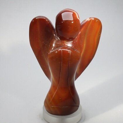 Superior Extra Large Carnelian Angel ~92mm