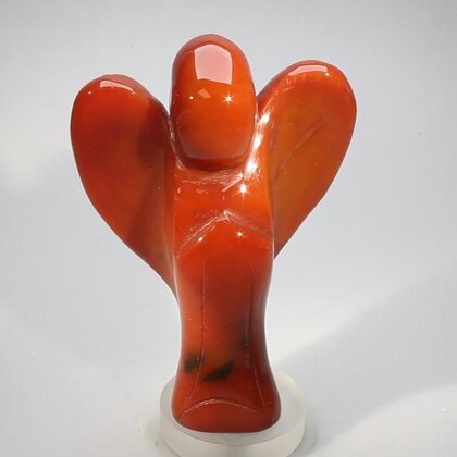 Superior Extra Large Carnelian Angel ~93mm