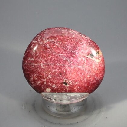 Thulite Polished Flat Stone ~44mm