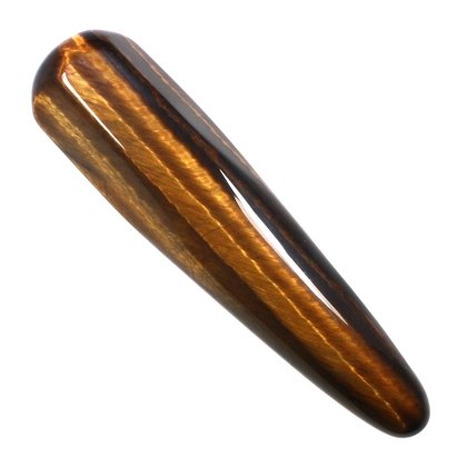 Tiger Eye Crystal Massage Wand ~80 x 20mm