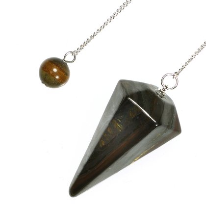 Tiger Iron Crystal Pendulum