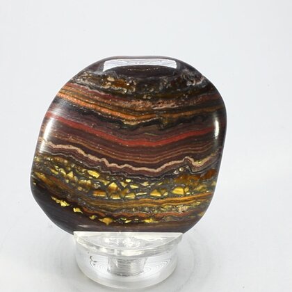 Tiger Iron Polished Flat Tumblestone ~45mm