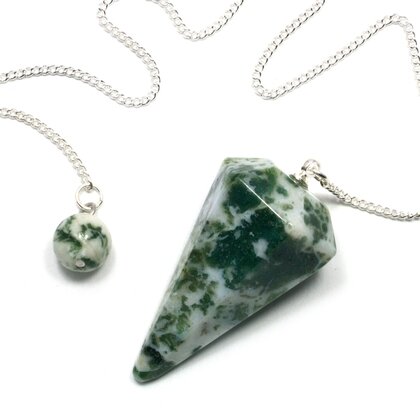 Tree Jasper Crystal Pendulum