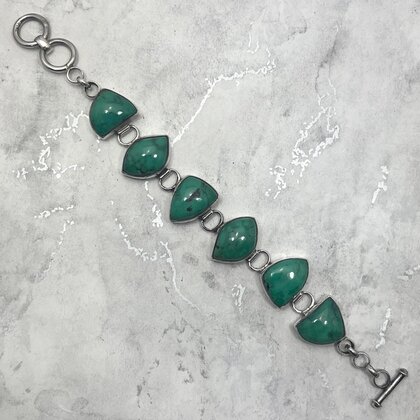 Turquoise 925 Sterling Silver Bracelet (Length 208mm)