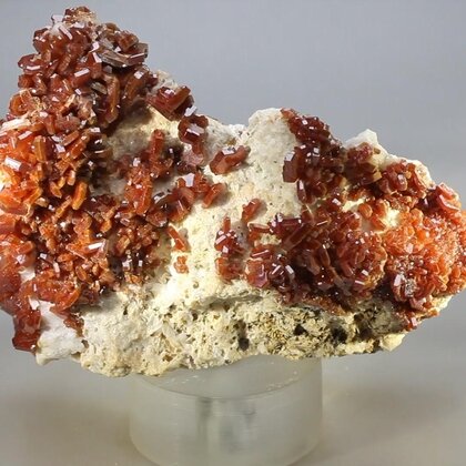 Vanadinite on Baryte Healing Mineral (Morocco) ~85mm