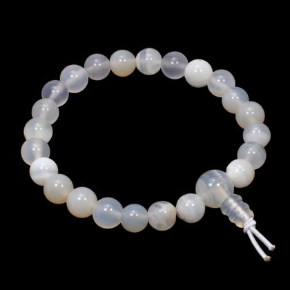 White Moonstone Power Bead Bracelet
