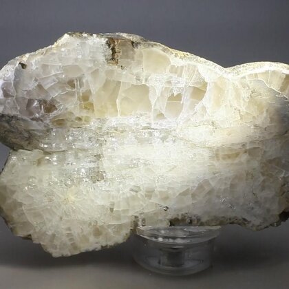 RARE Witherite Mineral Specimen (part-polished) ~100mm