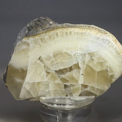 Witherite Mineral Specimen (part-polished) ~57mm
